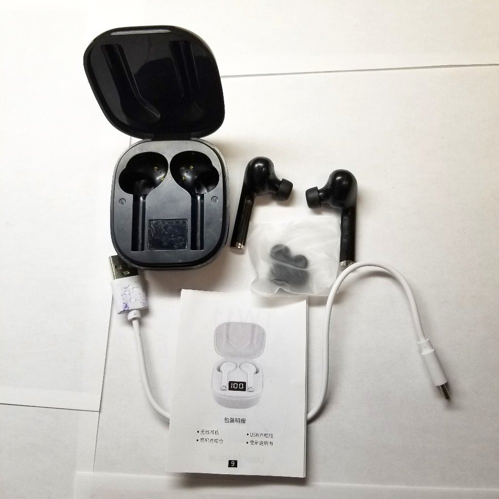 1141B Wireless Bluetooth 5.0 Earbuds Headset Mini in-Ear Noise Canceling Sport H